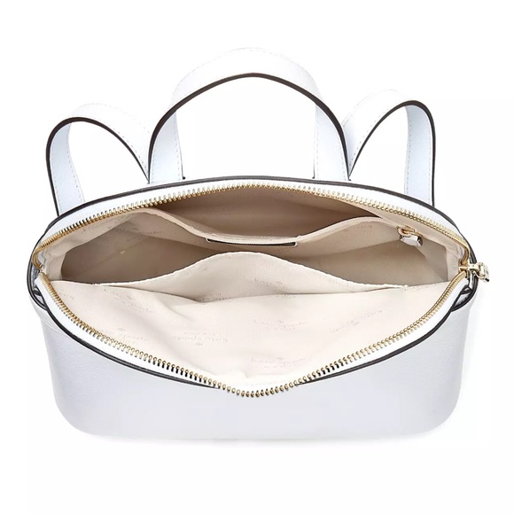 New Kate Spade Staci Saffiano Leather Dome Backpack Pale Sapphirine - Picture 4 of 5